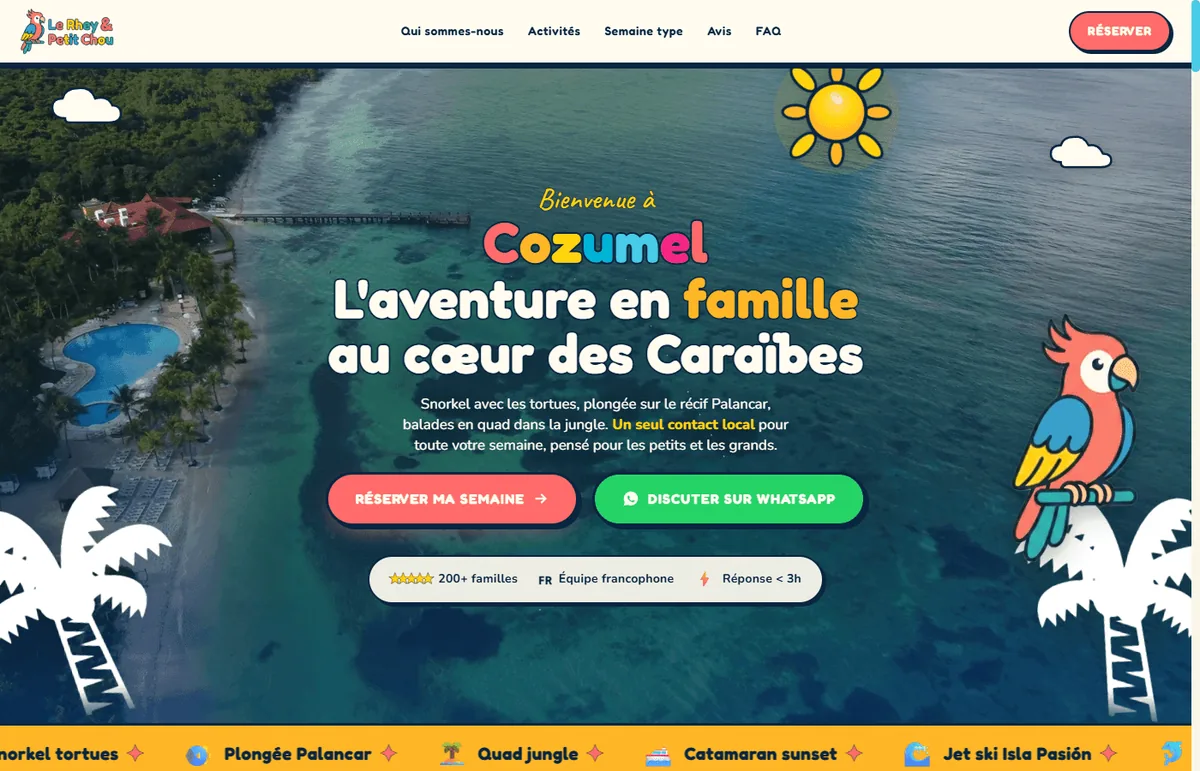 Le Rhey & Petit Chou — one-page site